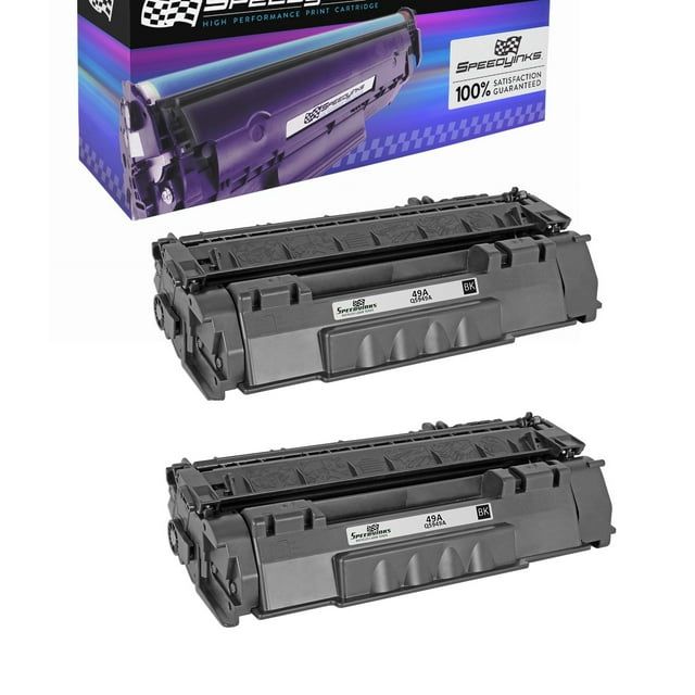 SpeedyInks - 2PK Compatible Replacement for HP 49A Q5949A Black Laser Toner Cartridge for use in HP LaserJet 1160, 1160Le, 1320, 1320n, 1320nw, 1320t, 1320tn, 3390, & 3392