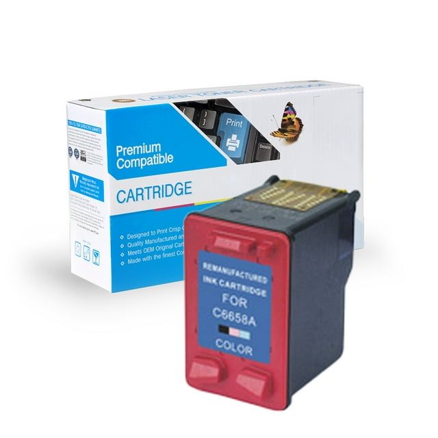 Cartridge compatible with HP Remanufactured Cartridge C6658 (No. 58)