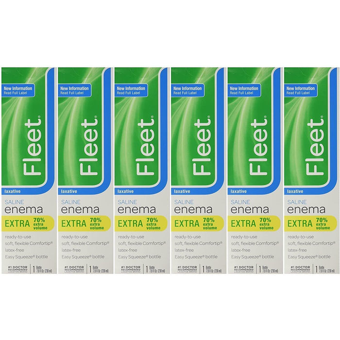 Fleet Laxative Saline Extra Enema For Adult Constipation, 7.8 Fl Oz, 1 Bottle