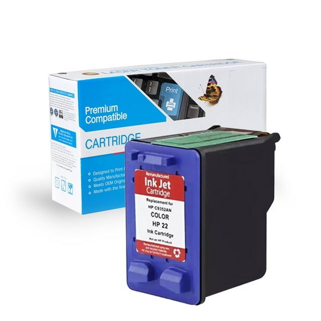 Cartridge compatible with HP Remanufactured Cartridge C9352AN (No. 22)