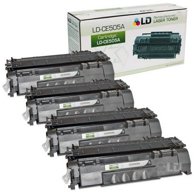 LD ? 4pk Compatible Replacement for HP CE505A/05A Black Toner Cartridge for use in LaserJet P2035, P2035n, P2055d, P2055dn & P2055X