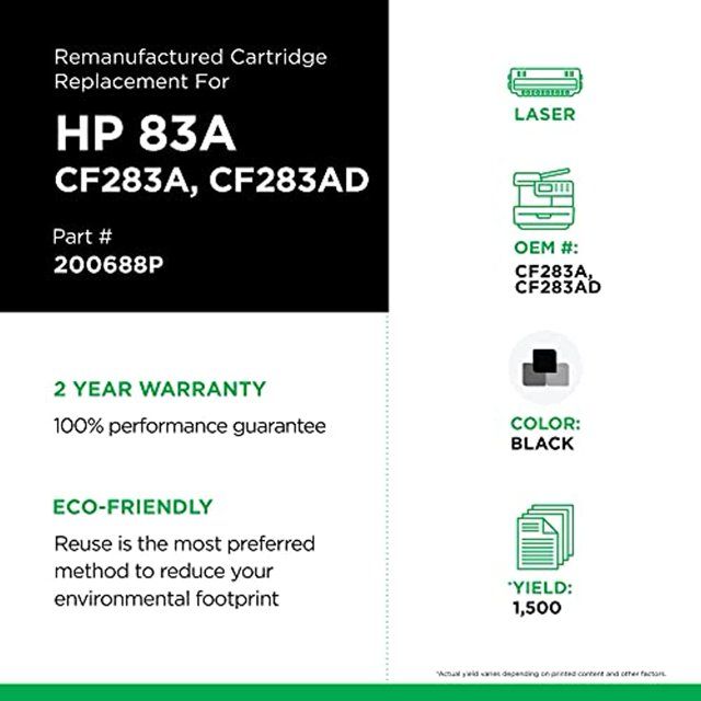 West Point Toner Cartridge - Alternative for HP 83A - Black - Laser - 1500