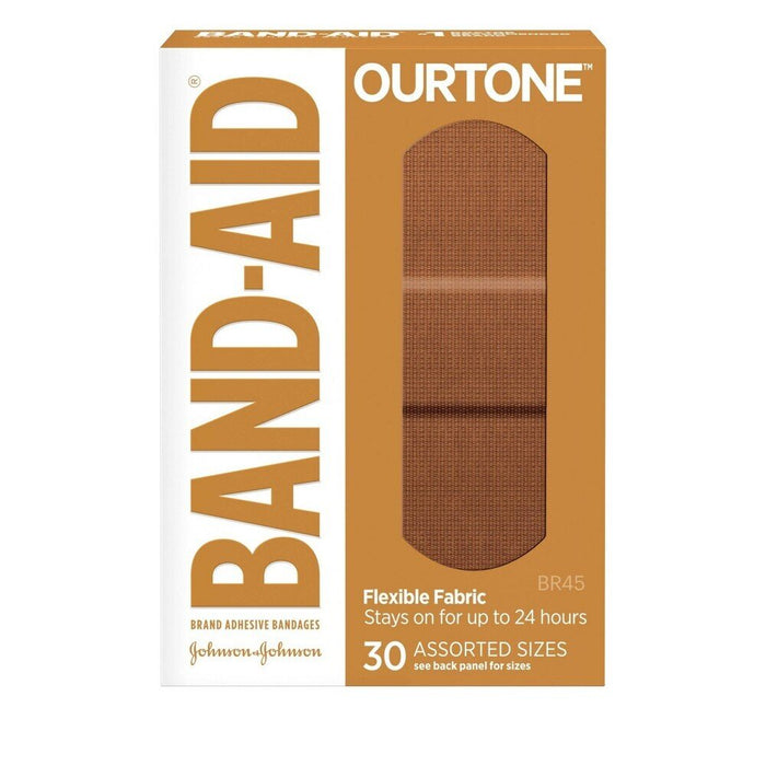 Band-Aid Adhesive Bandages, Flexible Fabric, Assorted Sizes