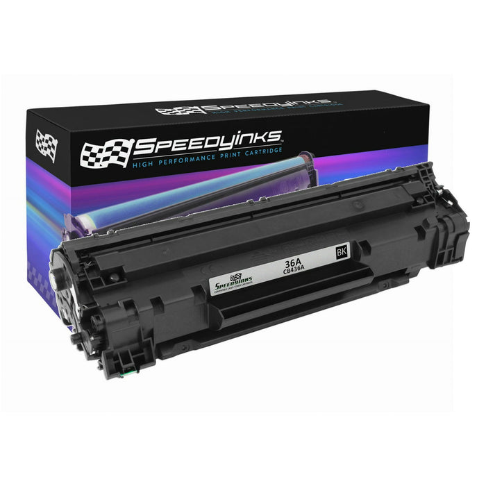 SpeedyInks - Compatible Replacement for HP 36A CB436A Black Toner for use in LaserJet M1522n MFP, LaserJet M1522nf MFP, LaserJet P1505, & LaserJet P1505n