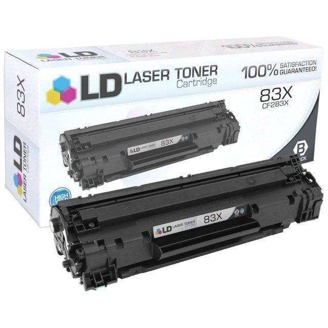 Compatible Replacements for HP CF283X / 83X Set of 2 High Yield Black Laser Toner Cartridges LaserJet Pro M201dw MFP M225dn MFP M225dw M225nw