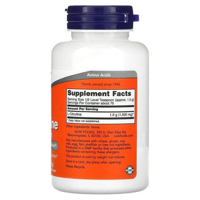 NOW Foods L-Citrulline Powder 4 oz Pwdr