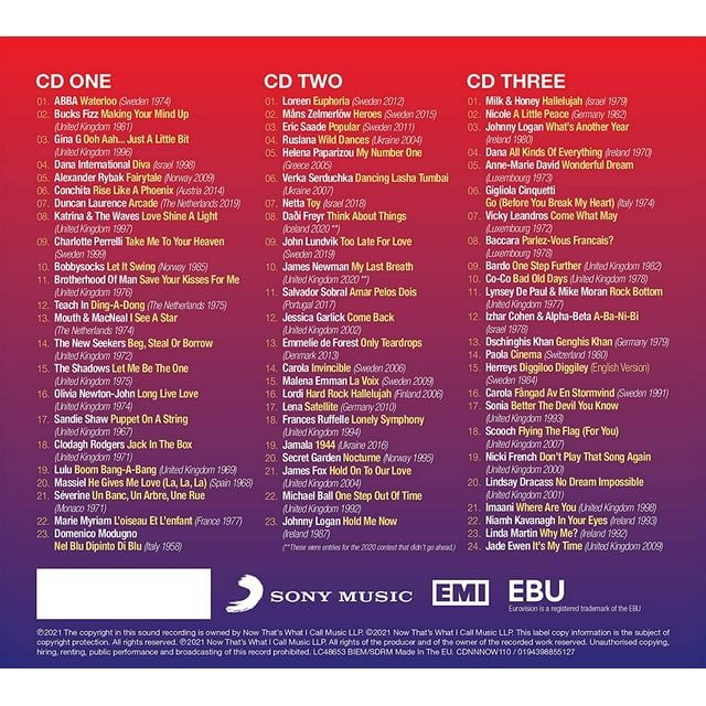 Various Artists - Now That's What I Call Eurovision - CD