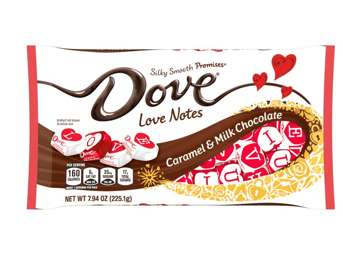 Dove Promises Love Notes Caramel Milk Chocolate Valentine Candy - 7.94 oz