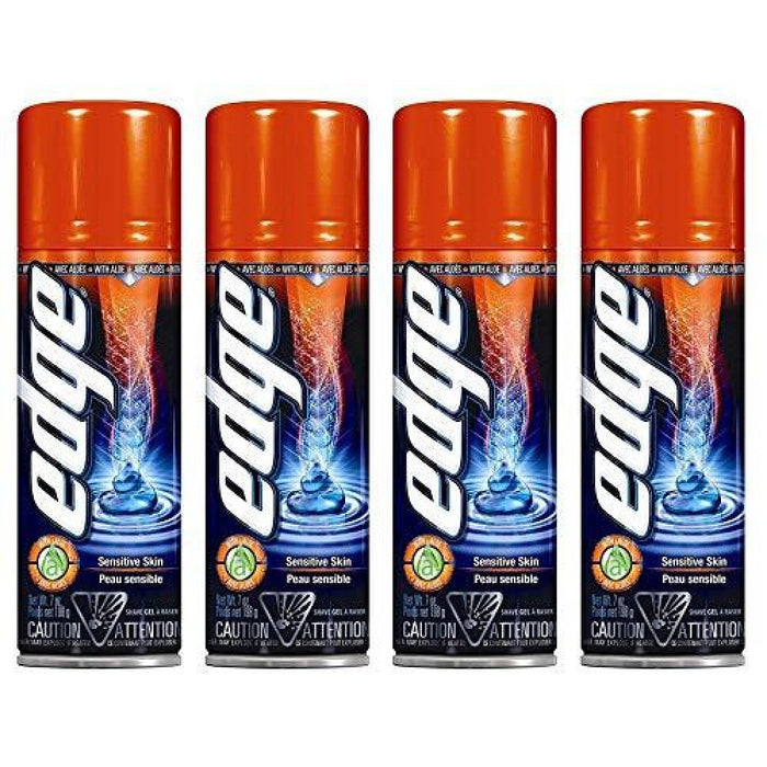 Edge Sensitive Skin Shave Gel For Men With Aloe, 7 Oz