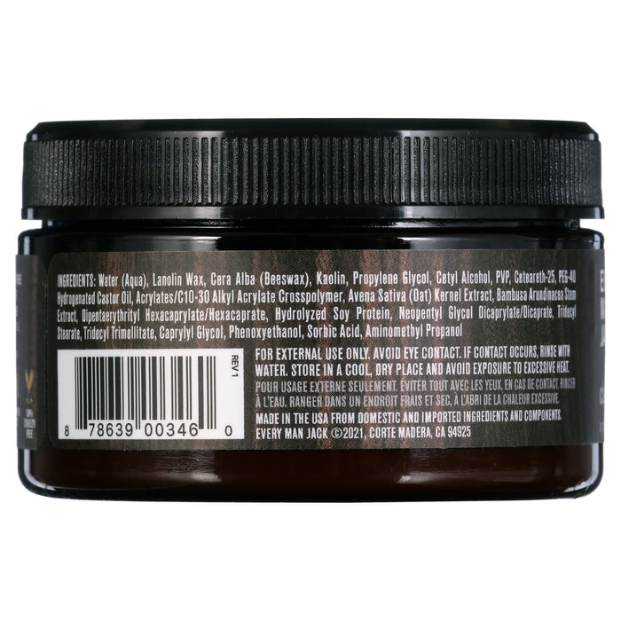 Every Man Jack Matte Finish Hair Styling Clay for Men, Naturally Derived, 3.4 oz