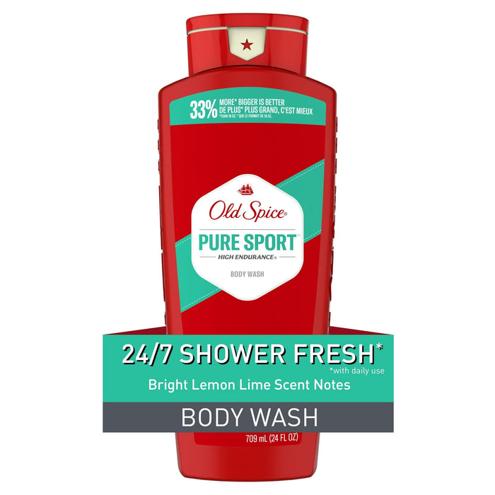 Old Spice High Endurance Body Wash for Men, Pure Sport, 24 fl oz