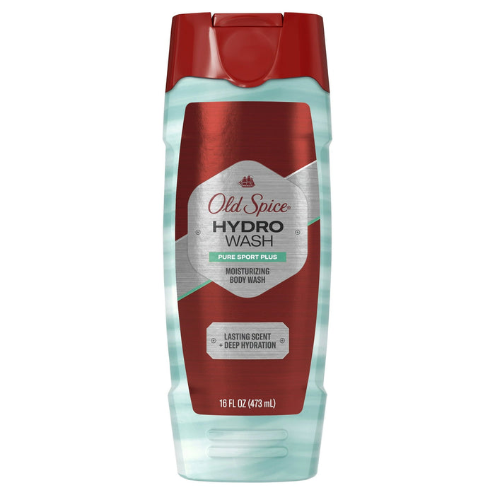 Old Spice Men's Moisturizing Hydro Body Wash Pure Sport Plus, 16 fl oz