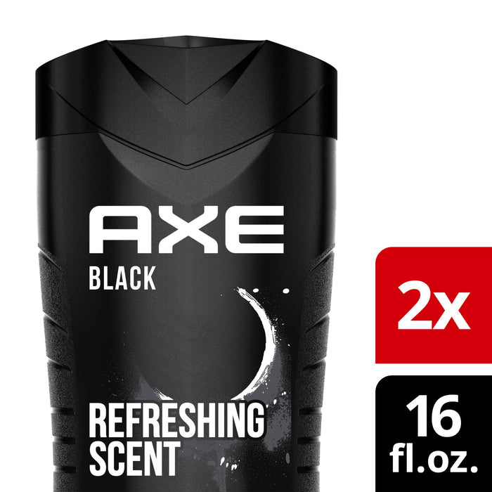 Axe Black Refreshing Long Lasting Body Wash Twin Pack, Frozen Pear and Cedarwood, 16 fl oz