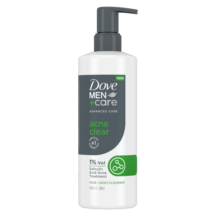 Dove Men+Care Advanced Care Acne Clear Cleanser, 16.9 oz