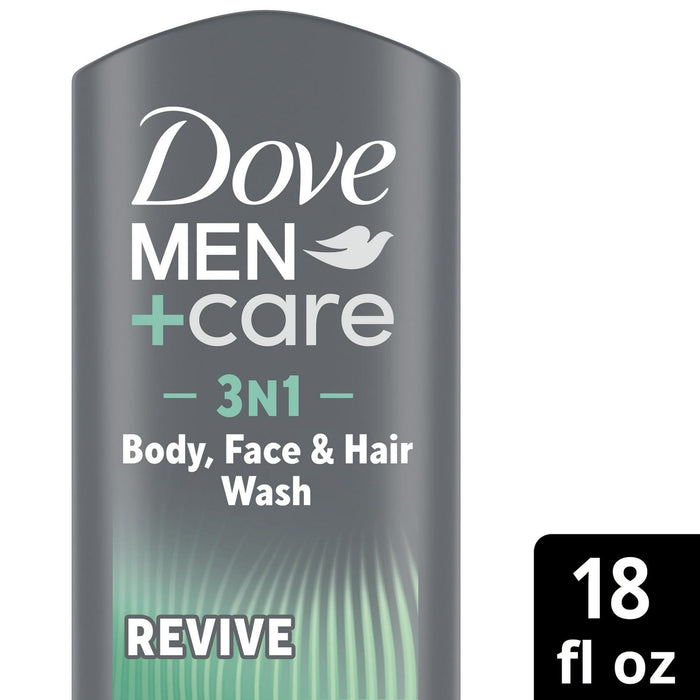 Dove Men+Care Revive Hydrating 3-in-1 Tea Tree Oil Body Wash, 18 fl oz