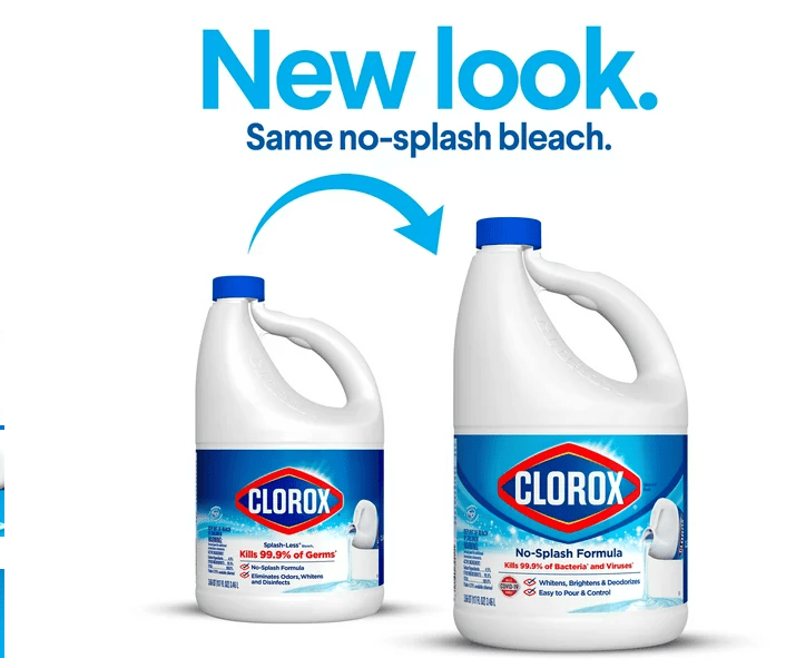 Clorox Splash-Less Liquid Bleach; Regular - 117 oz