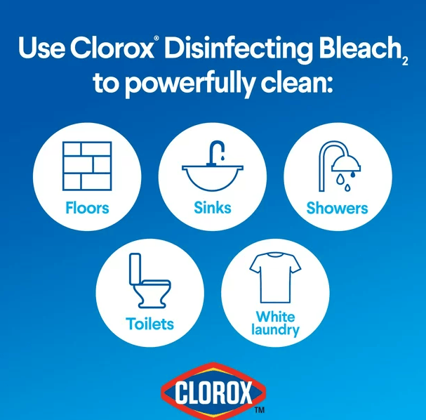 Clorox Disinfecting Bleach; Regular (Concentrated Formula) - 121 fl oz