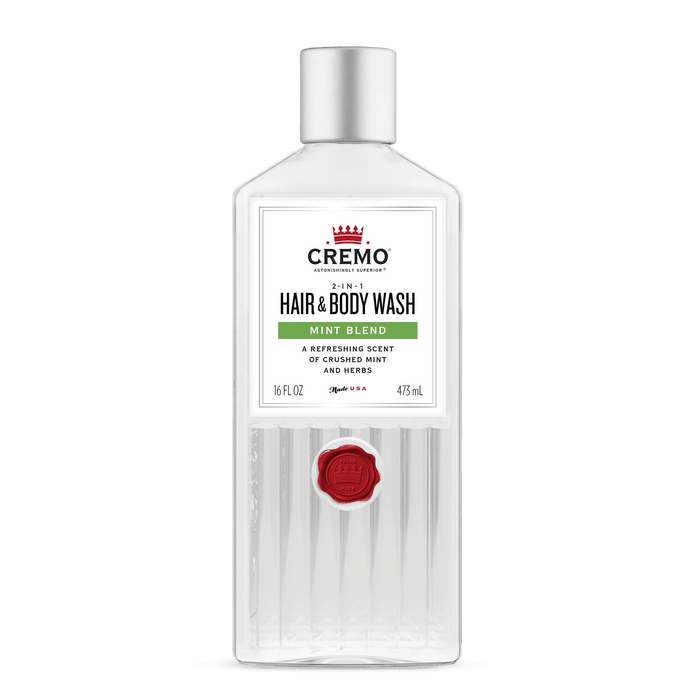 Cremo Body Wash 2-in-1, Mint Blend, 16 fl oz