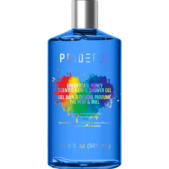 Prideful Scented Bath & Shower Gel, Green Tea & Honey, 16 fl oz