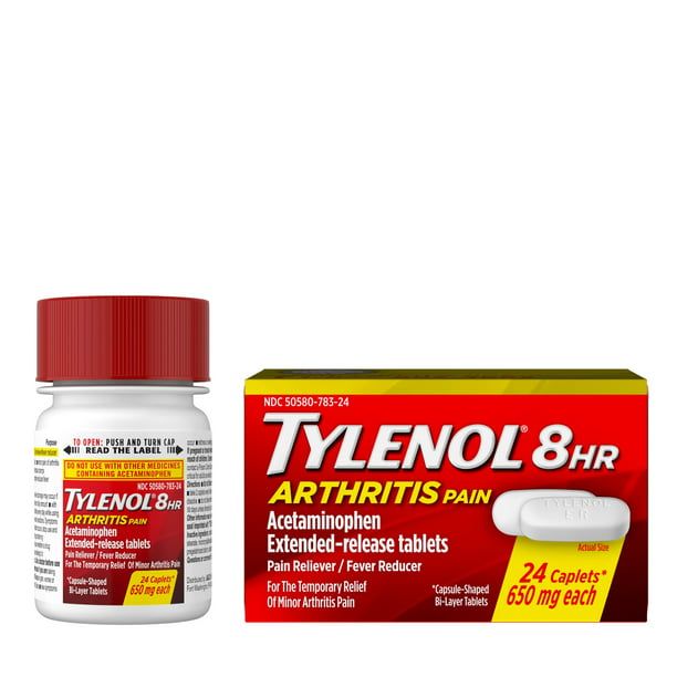 Tylenol 8 Hour Arthritis & Joint Pain Acetaminophen Tablets; 24 ct