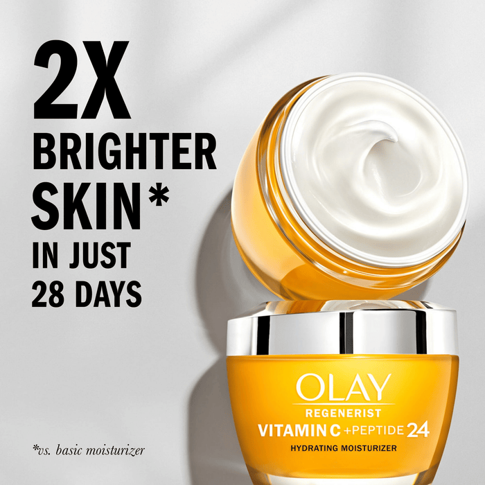 Olay Skin Care Brightening Vitamin C Gift Pack, Face Wash and Face Moisturizer Value Skincare Gift Set, 5 fl oz,1.7 oz