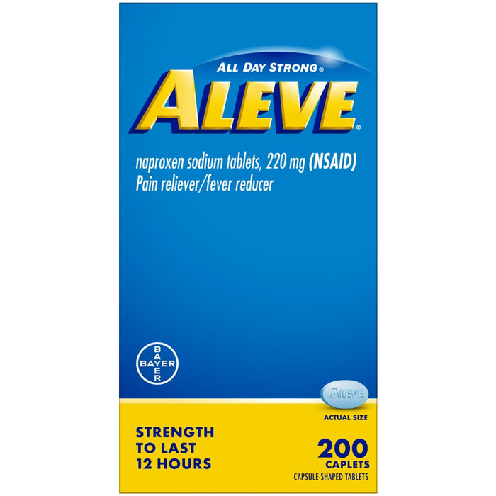 Aleve® Naproxen Sodium Pain Reliever- 220 Mg - 200 Caplets