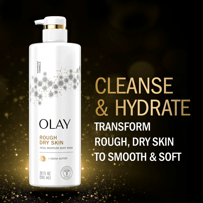 Olay Total Moisture Body Wash with Vitamin B3 Complex and Cocoa Butter, 20 oz