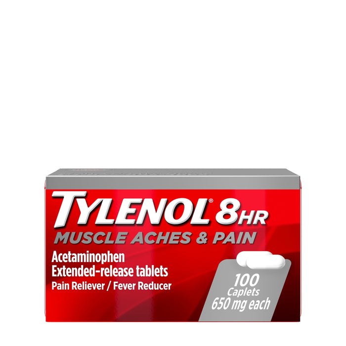 Tylenol 8 Hour Muscle Aches & Pain Tablets with Acetaminophen; 100 Count