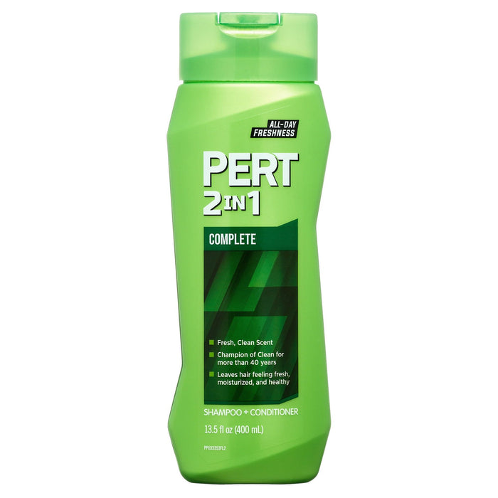 Pert 2-in-1 Complete Clean Shampoo & Conditioner, For Clean Manageable Hair, 13.5 fl oz