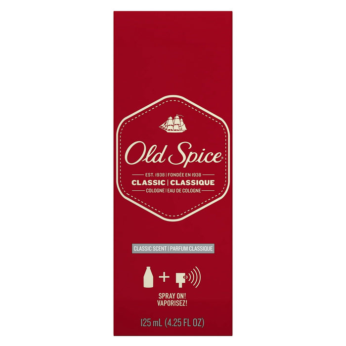 Old Spice Cologne Spray for Men, Classic Scent, 4.25 fl oz