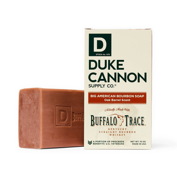 D uke Cannon Big American Bourbon Soap - Oak Barrel & Amber Scent, 10 oz, 1 Bar