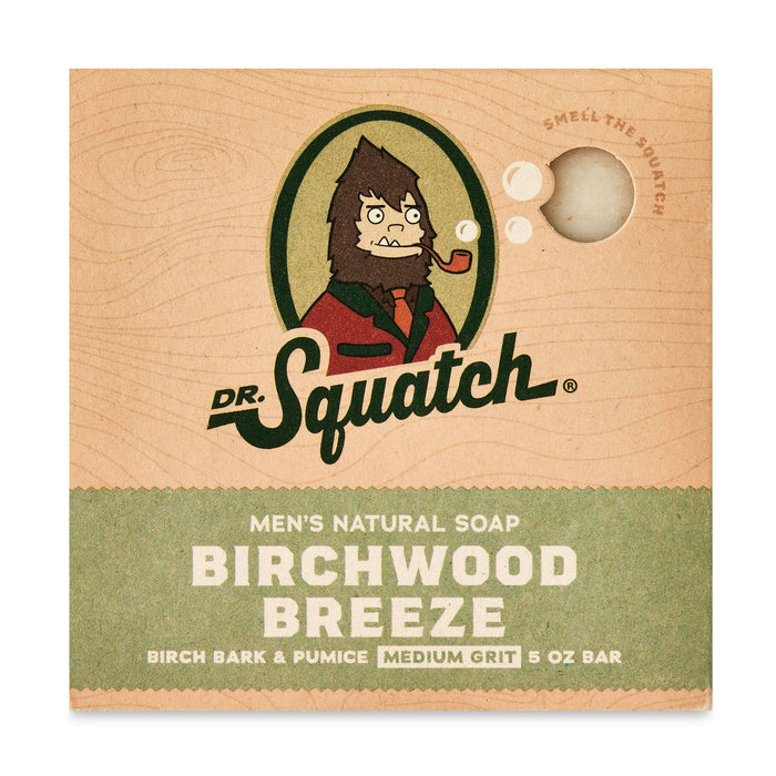 Dr. Squatch Natural Bar Soap, Birchwood Breeze, 5 oz