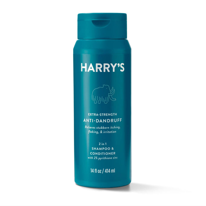 Harry's Men's Extra-Strength Anti-Dandruff 2-in-1 Shampoo and Conditioner, 14 fl oz