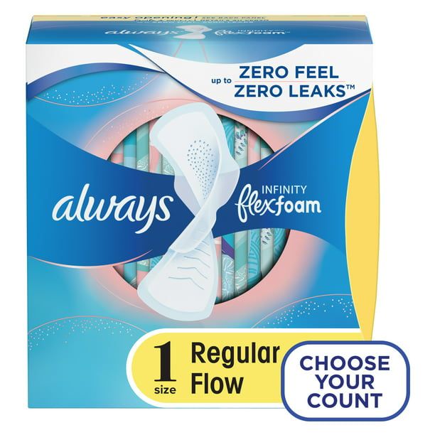 Always Infinity Flexfoam Pads with Wings; Size 1 36 Ct