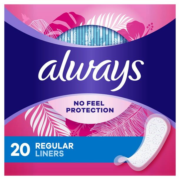 Always Thin Daily Liners for Women Unscented; 20 Ct