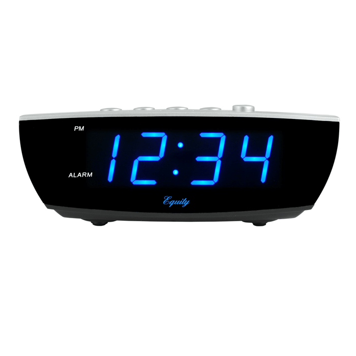 Equity by La Crosse 75903 0.9" Blue LED Digital Desktop Alarm Clock