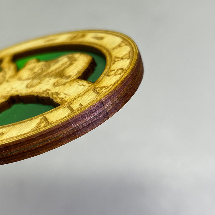 (2 PACK) Baby Bears Tree Laser Cut Wood Magnet Souvenir JUNEAU, AK Made In USA