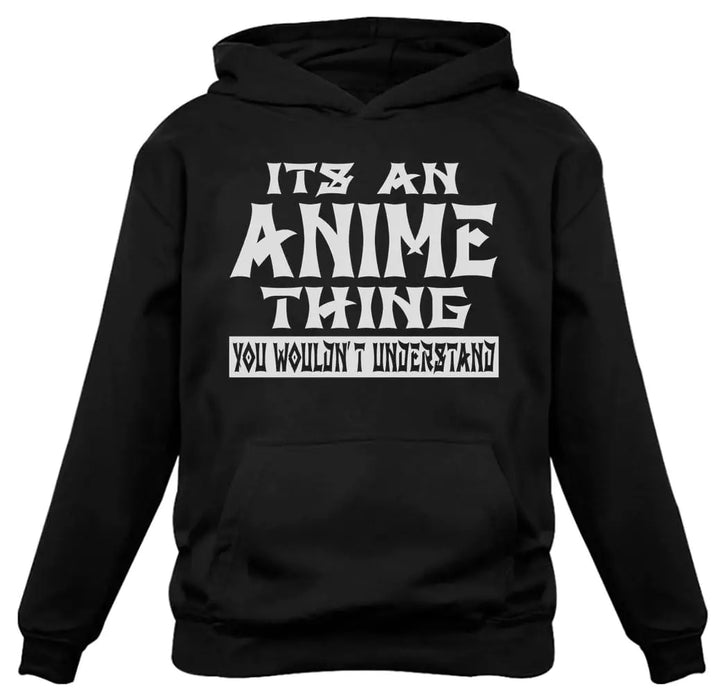 Tstars Funny Anime Hoodies for Men Novelty Gifts Japanese Manga Sweatshirt Pullover Hoodie Black Medium
