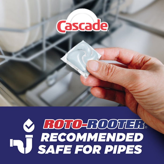 Cascade Free & Clear Dishwasher Pods, Dishwasher Detergent, Dish Detergent Soap, Lemon, 47 count