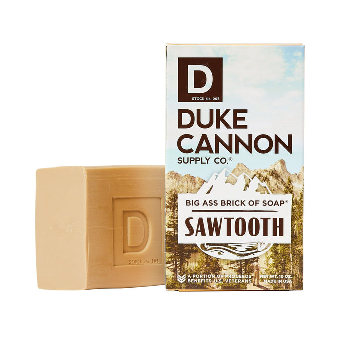 D uke Cannon Big Ass Brick of Soap - Sawtooth - Alpine Air & Cedarwood Scent, 10 oz, 1 Bar