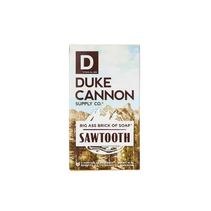 D uke Cannon Big Ass Brick of Soap - Sawtooth - Alpine Air & Cedarwood Scent, 10 oz, 1 Bar