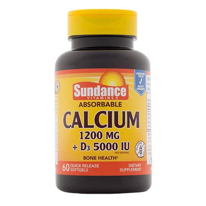 Sundance Absorbable Calcium + D3, 60 Quick Release Softgels