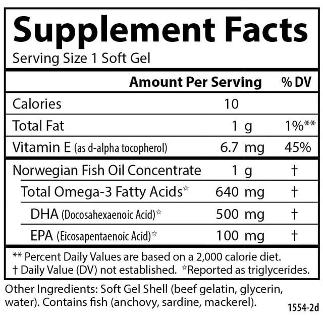 Carlson Labs - Super DHA Gems 500 mg. - Bonus Pack 60+20 Softgels - 2 Bottle(s)