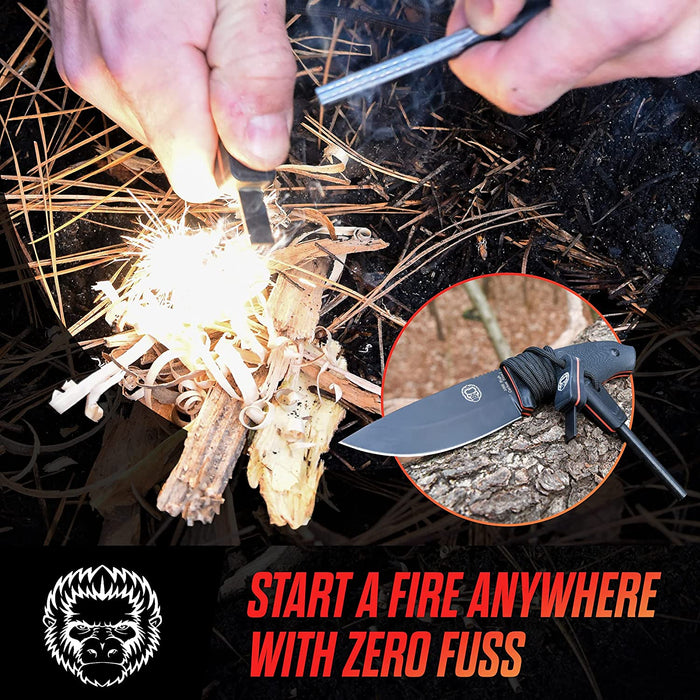 "The Bloodline" 1095 High Carbon Steel Bushcraft Survival Knife Gift Set