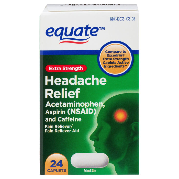 Login Caplets Equate Extra Strength Headache Relief Caplets; 24 Count — EasyOptionXY LLC