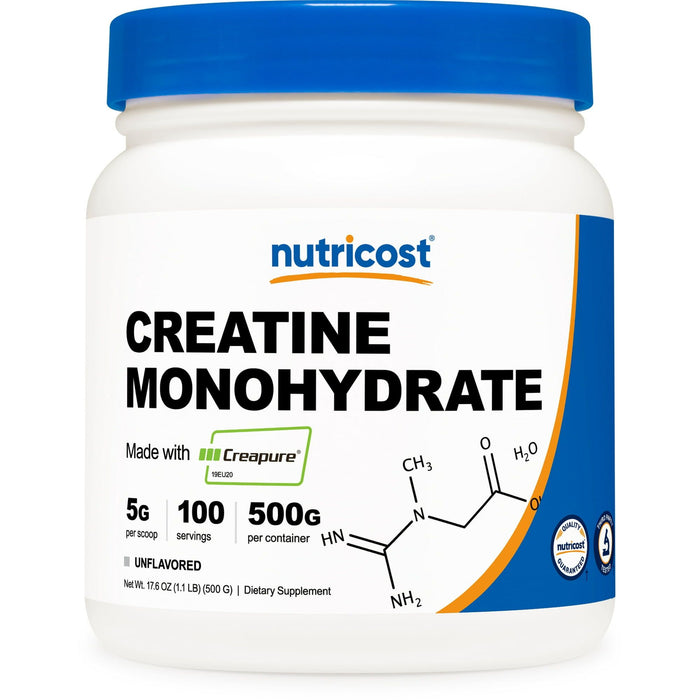 Nutricost Creapure? Creatine Monohydrate Powder (Unflavored) Supplement 500 Grams