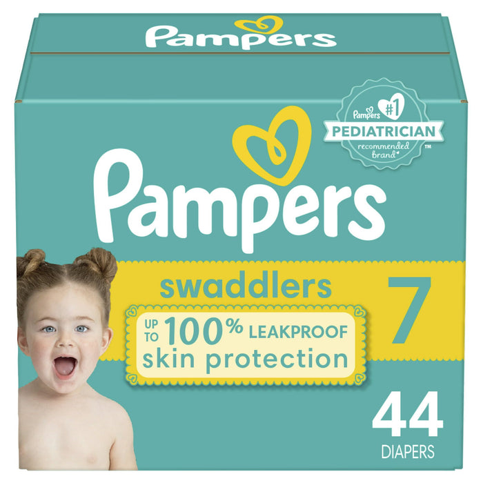 Pampers Swaddlers Diapers Size 7, 44 Count