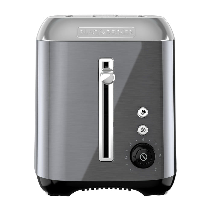 Black & Decker 2 Slice Black Stainless Steel Toaster