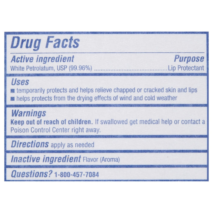 Vaseline Lip Therapy Moisturizing White Petroleum Advanced Healing Lip Protectant, 0.35 oz 2 Count