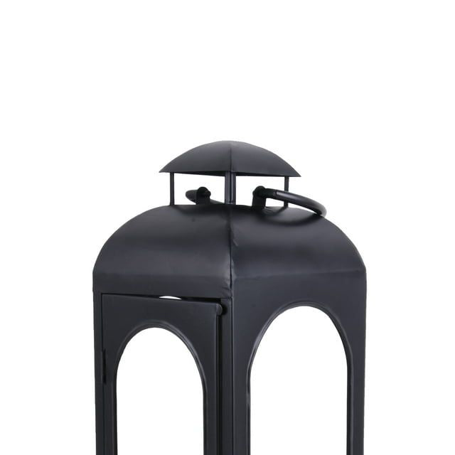 Better Homes & Gardens Metal Candle Holder Lantern, Black, Medium